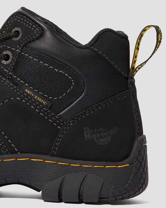 Botas Con Cordones Dr. Martens Benham Anti Static Steel Toe Lightweight Mujer Negros MX-06937